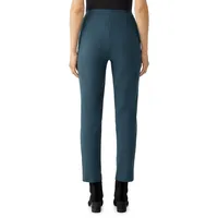 Stretch-Crepe Slim-Fit Cropped Pants