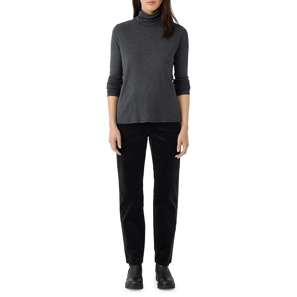 Slim-Fit High-Waisted Jeans