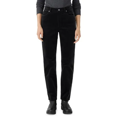 Slim-Fit High-Waisted Jeans