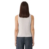 Organic Cotton & Cashmere-Blend Knit Vest
