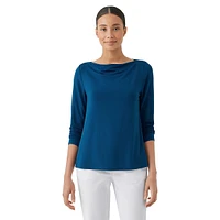 Cowlneck Knit Top