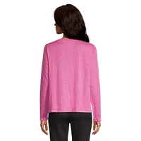 Organic Linen Long-Sleeve Top