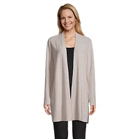 Organic Linen & Cotton Open-Front Cardigan