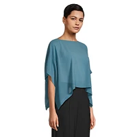 Silk Draped Crop Top