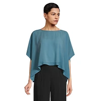 Silk Draped Crop Top