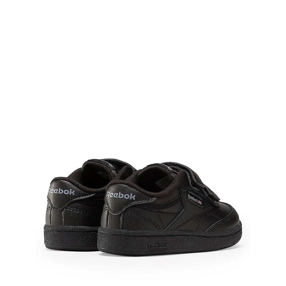 Little Kid's Club C 2V Leather Casual Sneakers