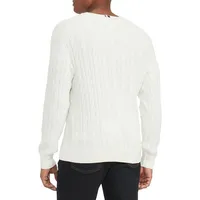 Organic Cotton Classic Cable Crewneck Sweater