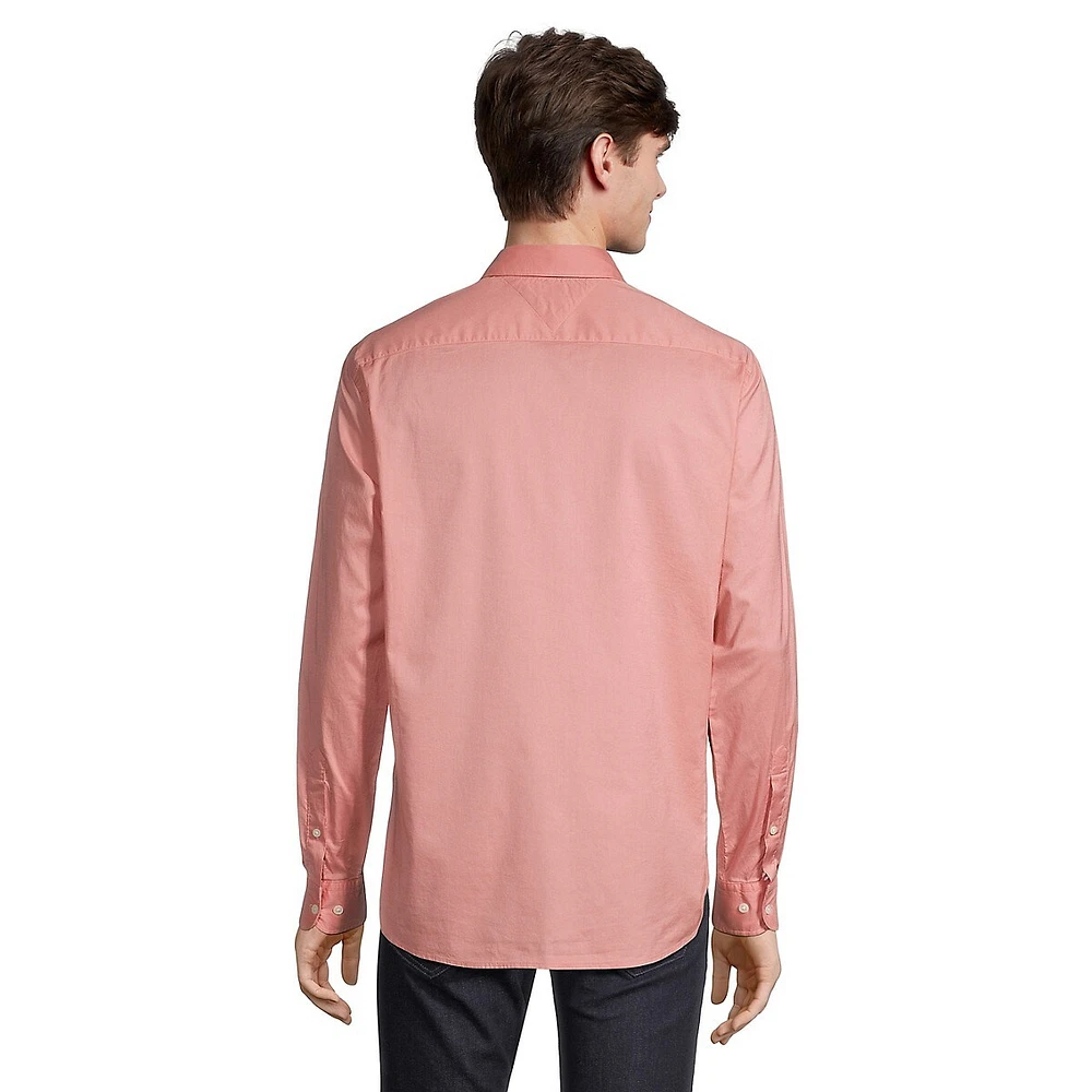 Flex Poplin Organic Cotton-Blend Shirt