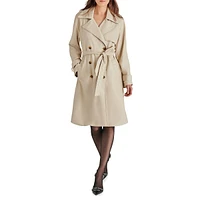 Illia Vegan Patent Leather Trench Coat