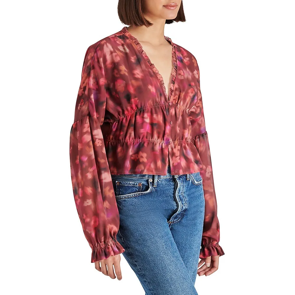 Hollis Floral Chiffon Blouse