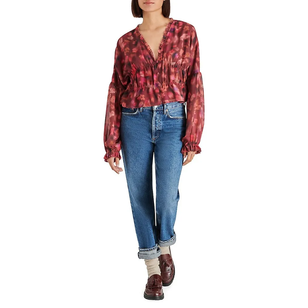 Hollis Floral Chiffon Blouse