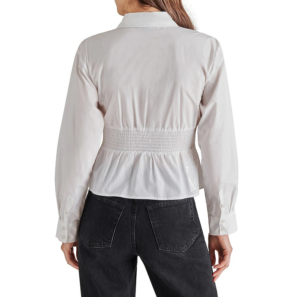 Marisol Poplin Bustier Shirt