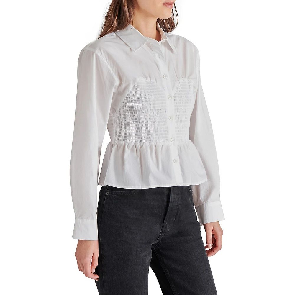 Marisol Poplin Bustier Shirt