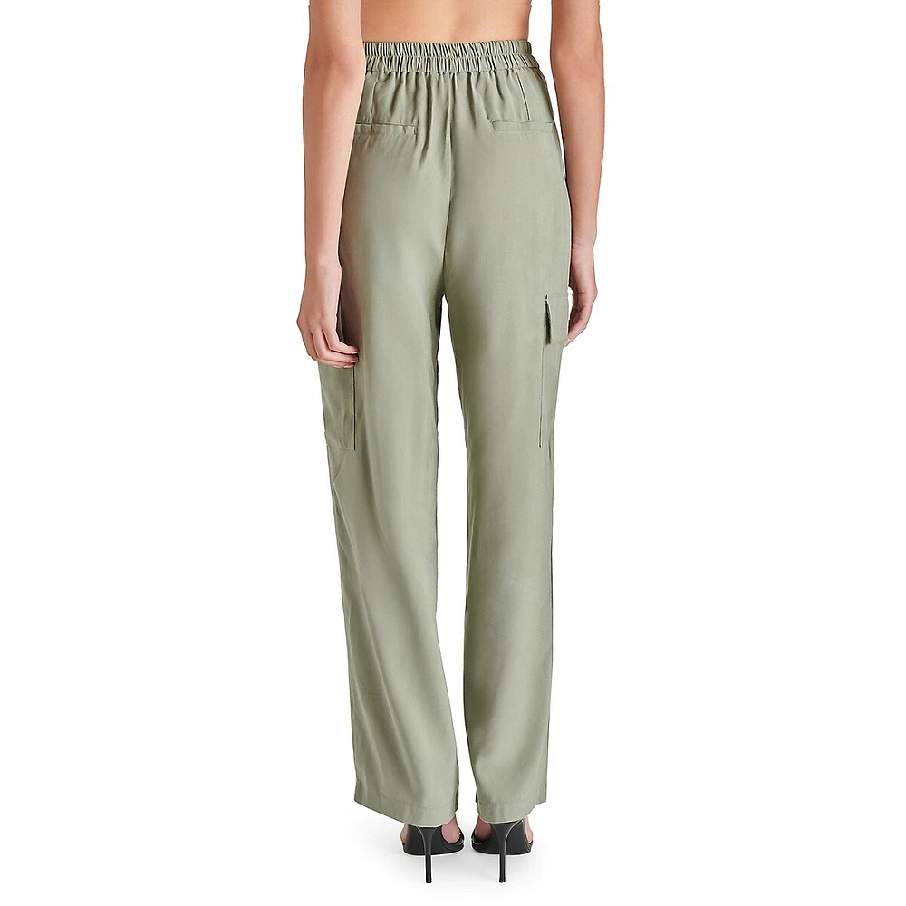 Daya Drapey Wide-Leg Cargo Pants