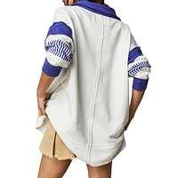 Chandail en coton ouaté surdimensionné à col polo Clean Prep, collection We The Free