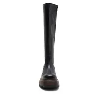 Rhodes Leather Lug-Sole Tall Boots