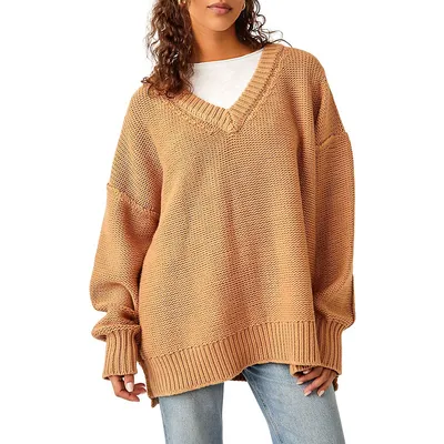 Alli Slouchy V-Neck Sweater
