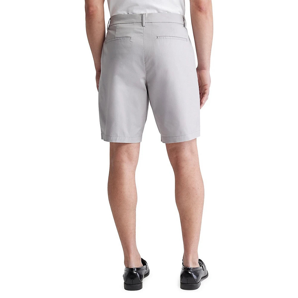 Refined Cotton Slim-Fit Shorts