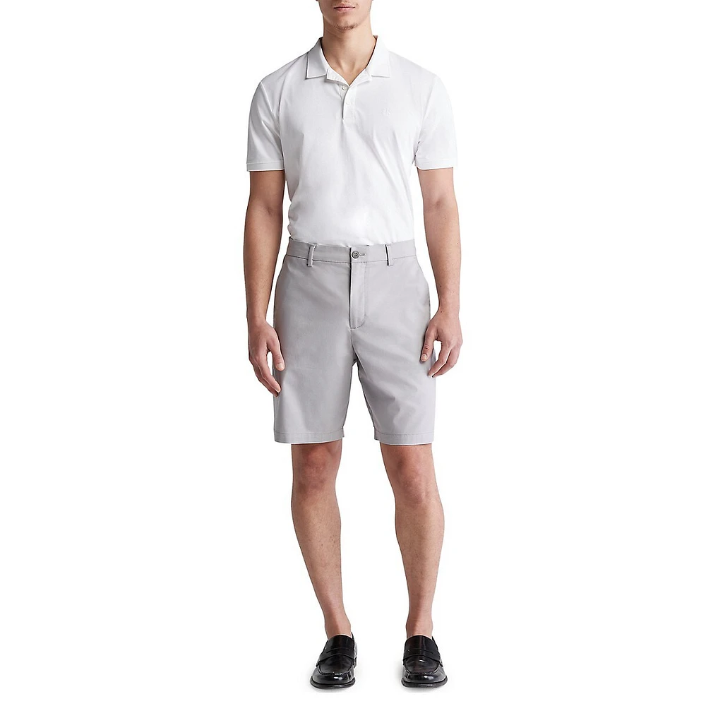 Refined Cotton Slim-Fit Shorts