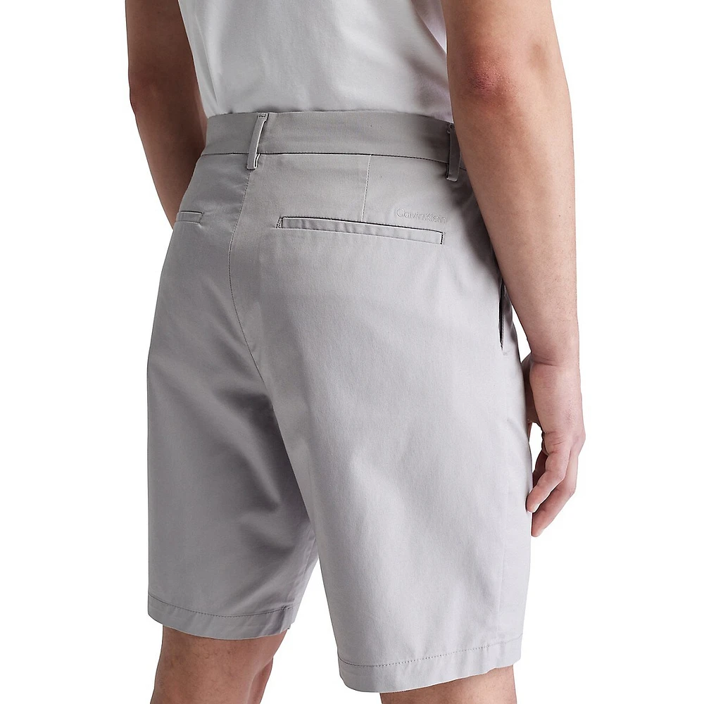 Refined Cotton Slim-Fit Shorts