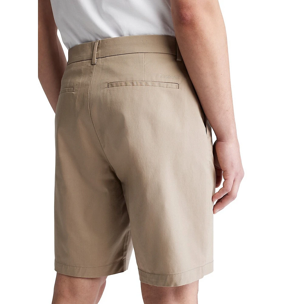 Refined Cotton Slim-Fit Shorts