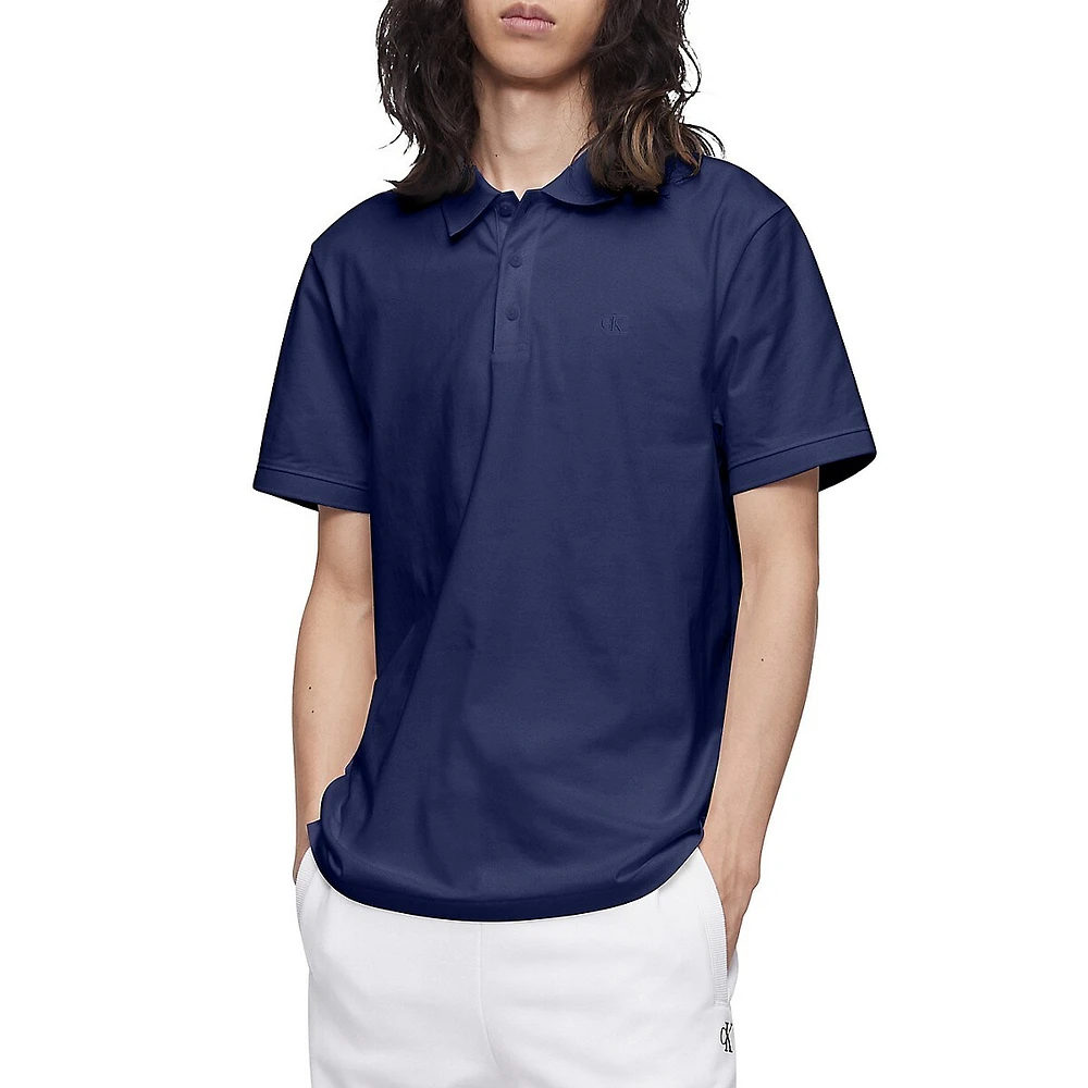 Polo en coton à logo