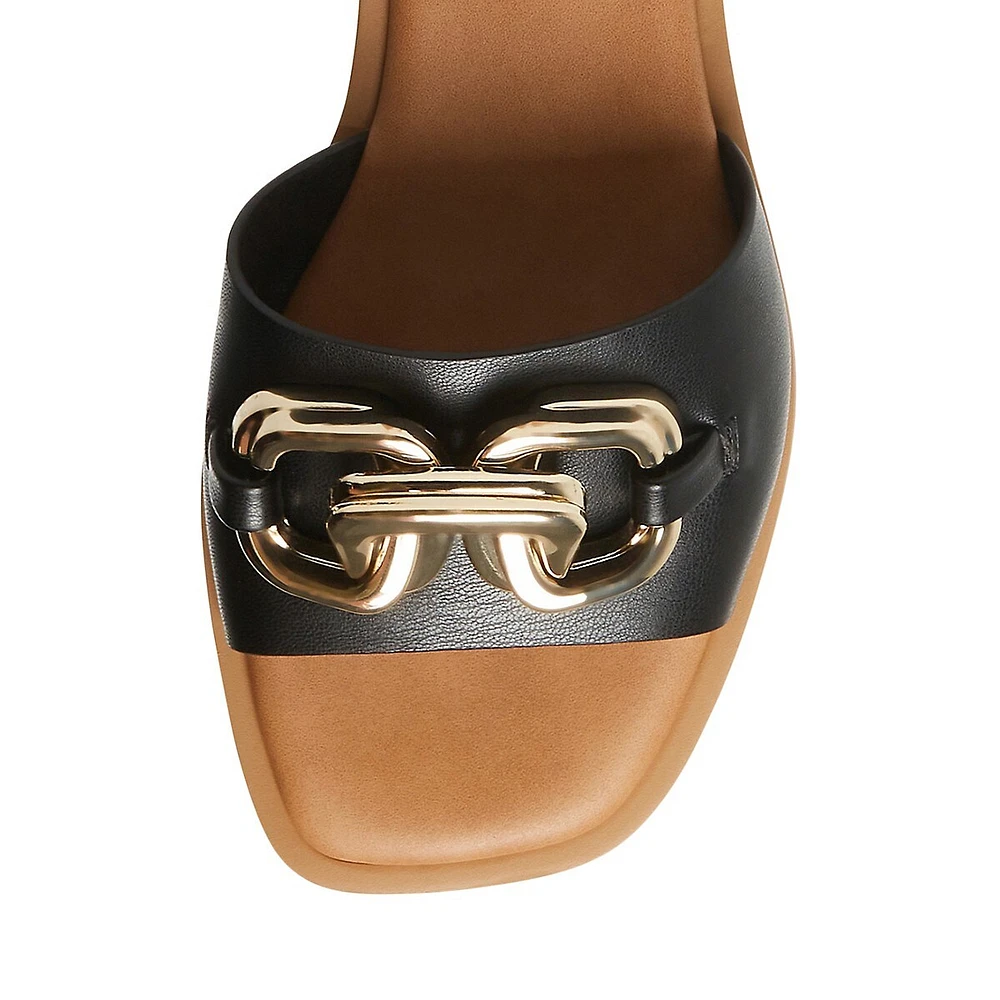 Alessio Vegan Leather Slide Sandals