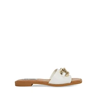 Alessio Vegan Leather Slide Sandals