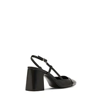 Becka Block-Heel Slingback Pumps