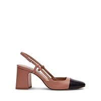 Becka Block-Heel Slingback Pumps