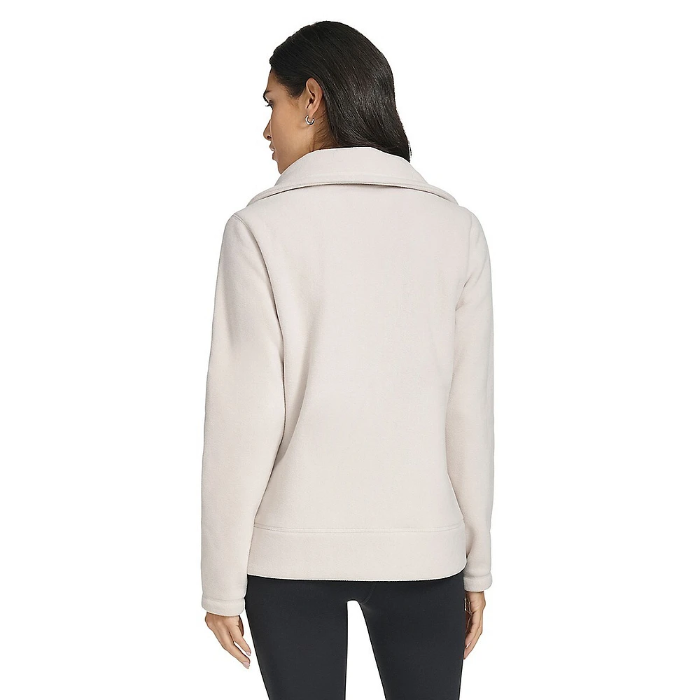 Funnel-Neck Polar Fleece Jacket