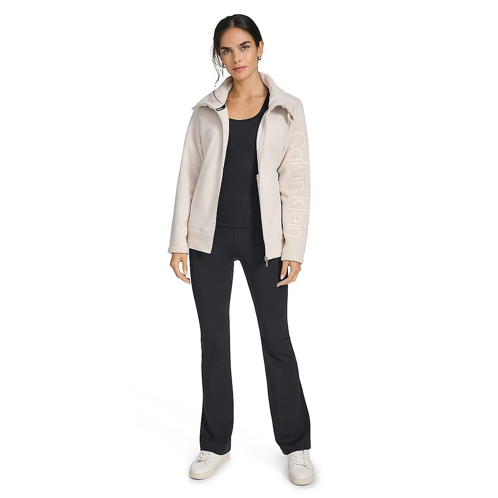 Funnel-Neck Polar Fleece Jacket
