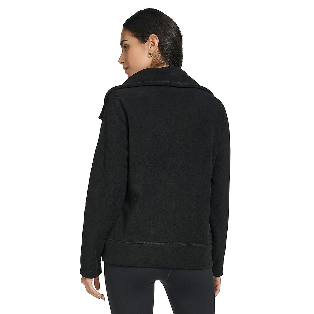 Funnel-Neck Polar Fleece Jacket