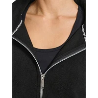 Funnel-Neck Polar Fleece Jacket