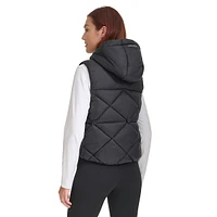 Hooded Quilted Puffer Vest