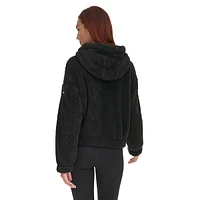 Oversized Hooded Teddy Jacket