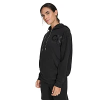 Oversized Eco Fleece CK Logo Hoodie