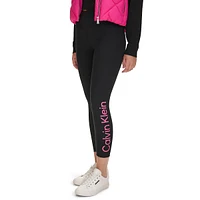 High-Waist Logo Ankle Leggings