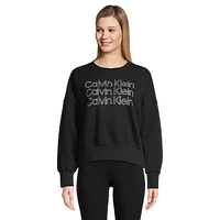 Oversized Triple Foil Logo Sweatshirt