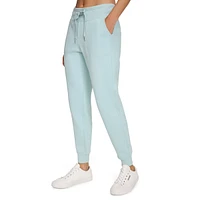 Cozy Fleece Rib-Trim Joggers