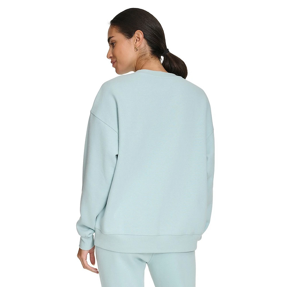Cozy Fleece Foil Logo Sweatshirt