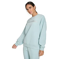 Cozy Fleece Foil Logo Sweatshirt
