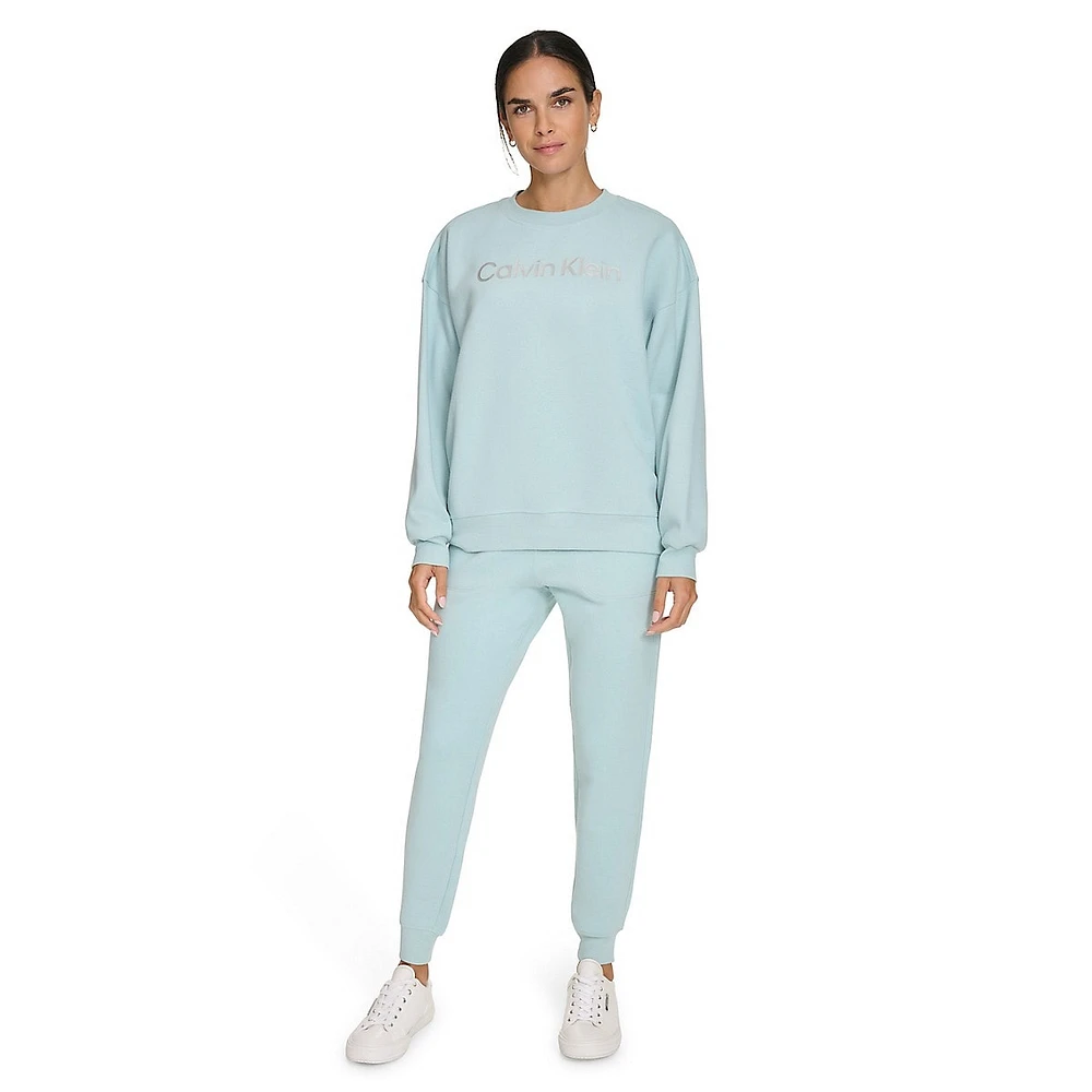 Cozy Fleece Foil Logo Sweatshirt