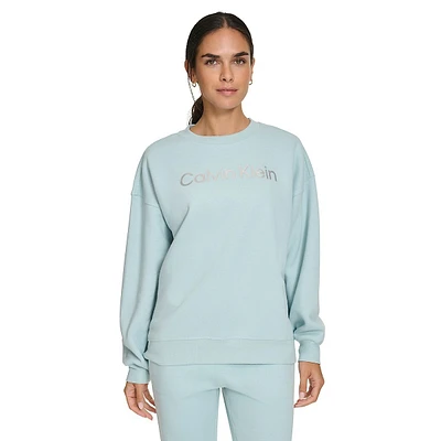 Cozy Fleece Foil Logo Sweatshirt