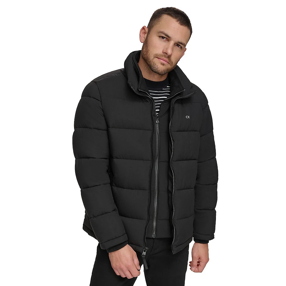 Front-Zip Puffer Jacket