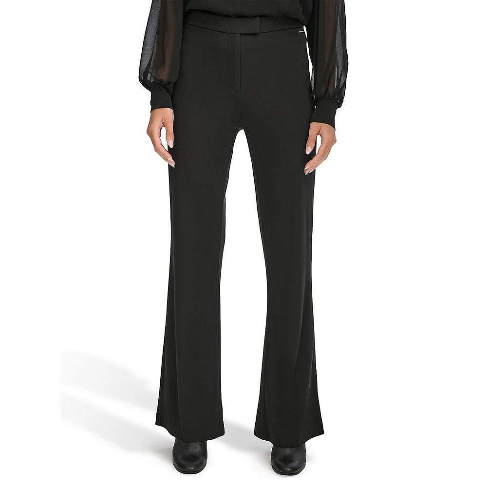 Wide-Leg Soft Dress Pants