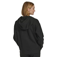 Eco-Fleece Logo-Stripe Zip-Front Hoodie