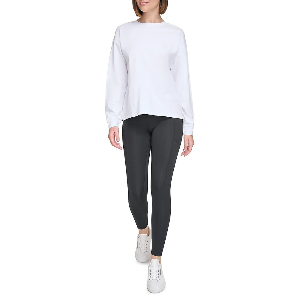 CK Logo Long-Sleeve T-Shirt