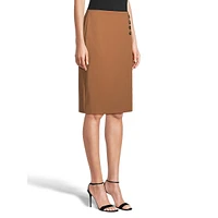 Lux Wrap-Look Skirt