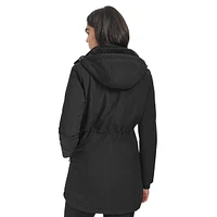 Hooded Teddy-Lined Softshell Coat